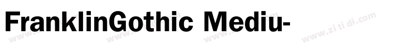 FranklinGothic Mediu字体转换